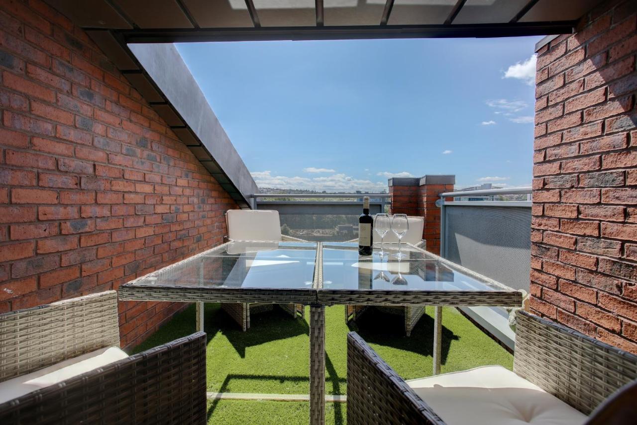 泰恩河畔纽卡斯尔Beautiful Duplex Penthouse - Roof Garden, Views, Parking公寓 外观 照片